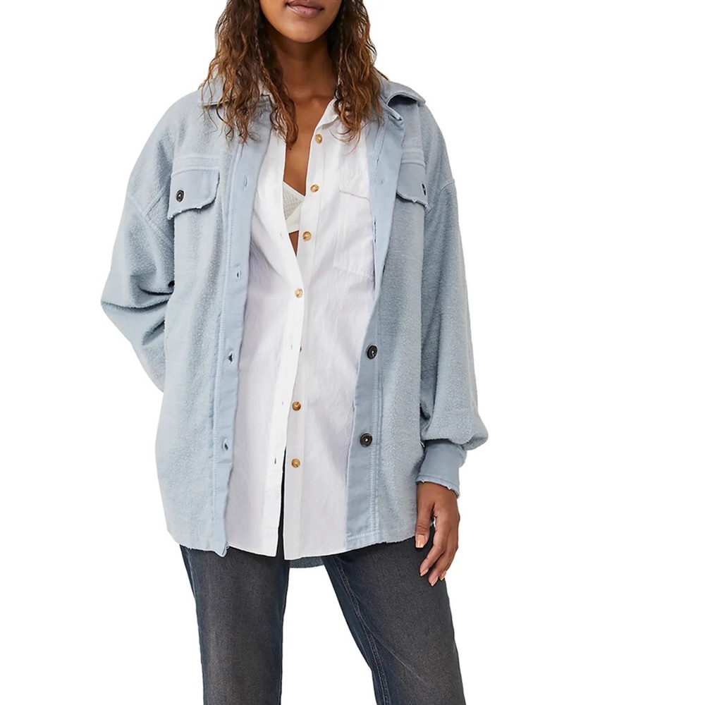 We the Free Ruby Fleece Shirt Jacket Size S